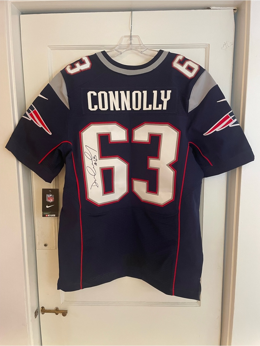 Patriots Jersey Dan Connolly #63 Signed